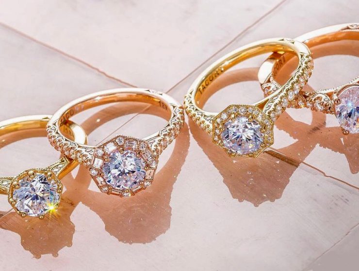 rose gold engagement rings